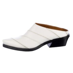 PROENZA SCHOULER White Leather Mules